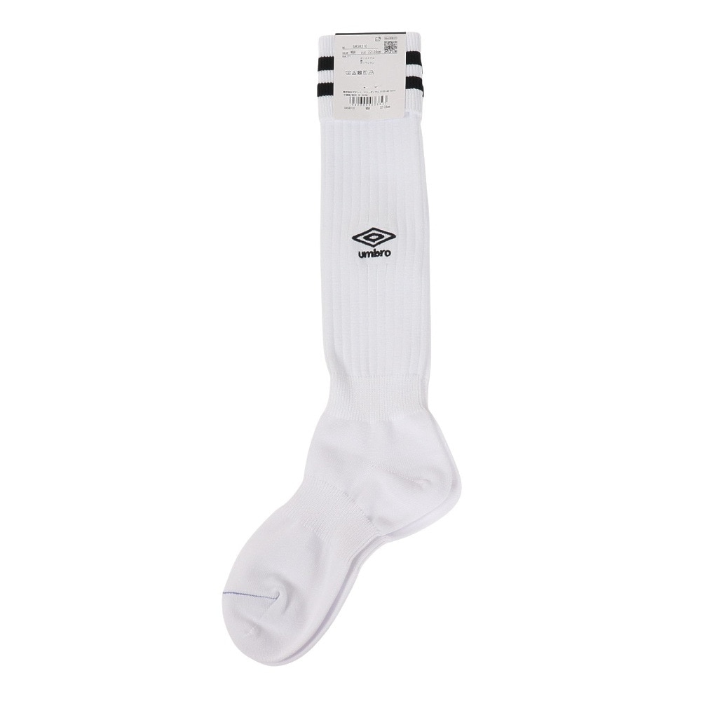 アンブロ（UMBRO）（メンズ、レディース）サッカー ソックス 靴下 ラインストッキング UAS8310 WBK24 22-24cm