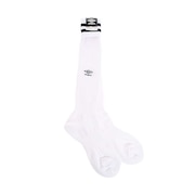 アンブロ(UMBRO) サッカー ソックス プラクティス ストッキング UBS8810 WNV30 白 X ネイビー 靴下
