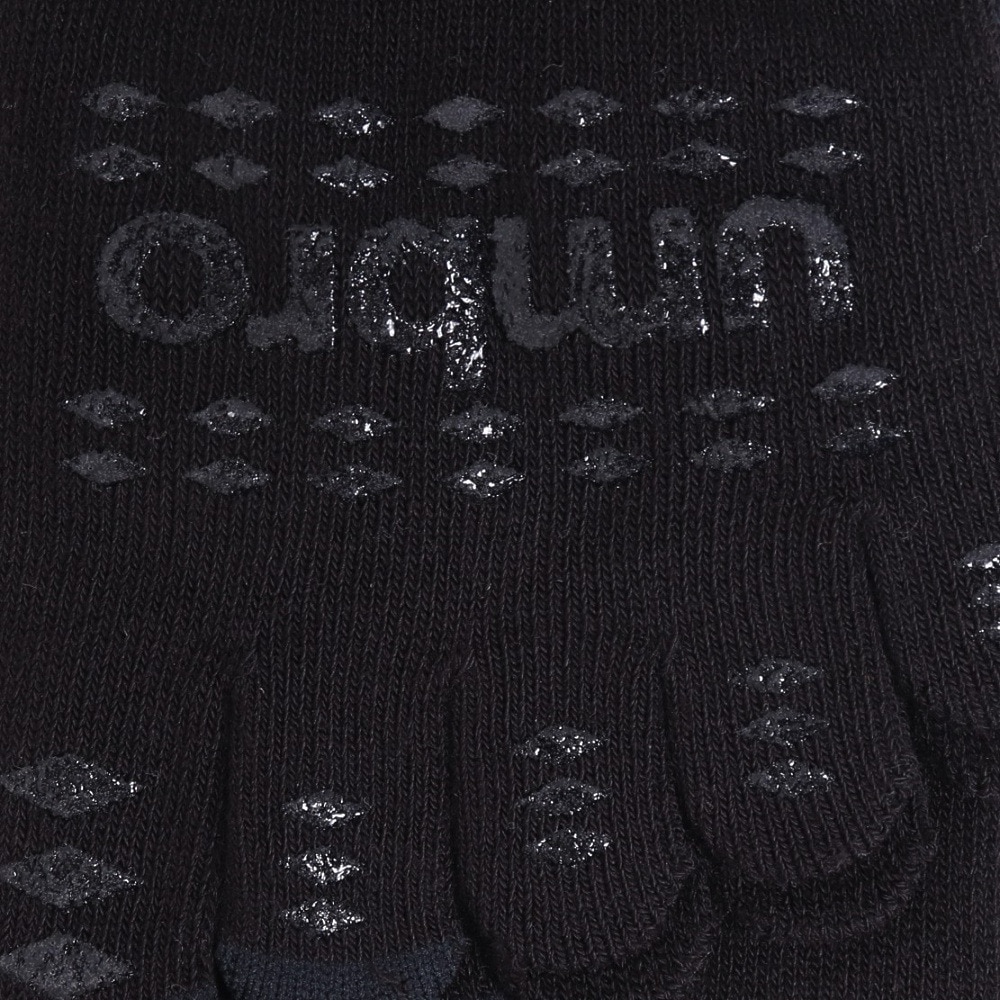 アンブロ（UMBRO）（レディース、キッズ）サッカー ソックス 靴下 五本指ミドルソックス UAS8422 BLK 24 22-24cm