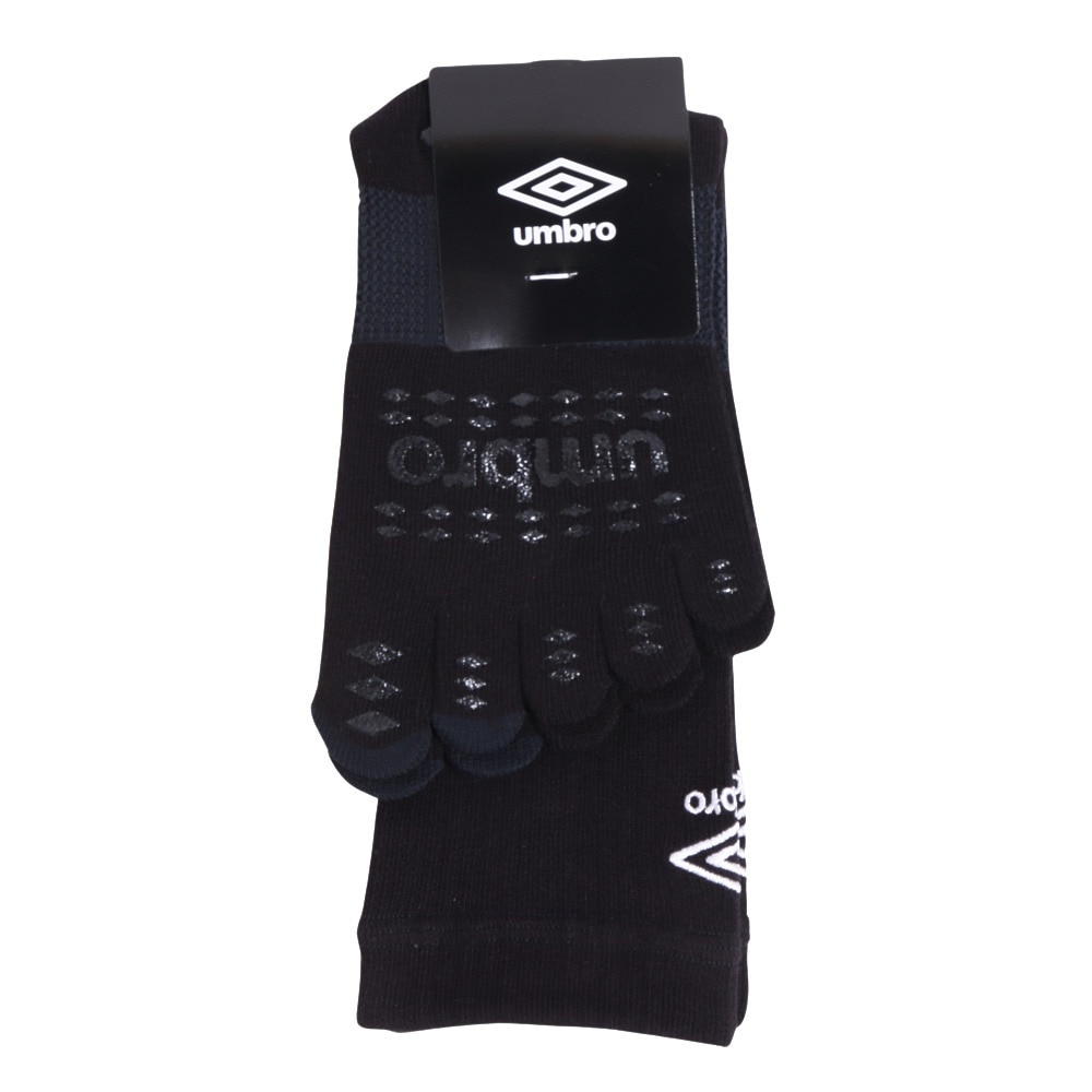 アンブロ（UMBRO）（メンズ）サッカー ソックス 靴下 五本指ミドルソックス UAS8422 BLK 27 25-27cm