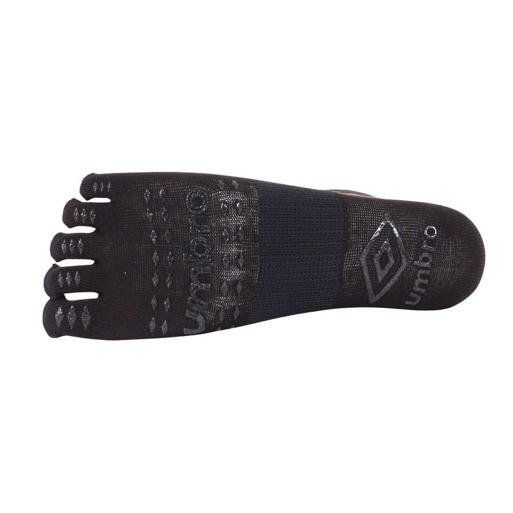 アンブロ（UMBRO）（メンズ）サッカー 靴下 五本指 ミドルソックス UAS8422 BLK 30 28-30cm