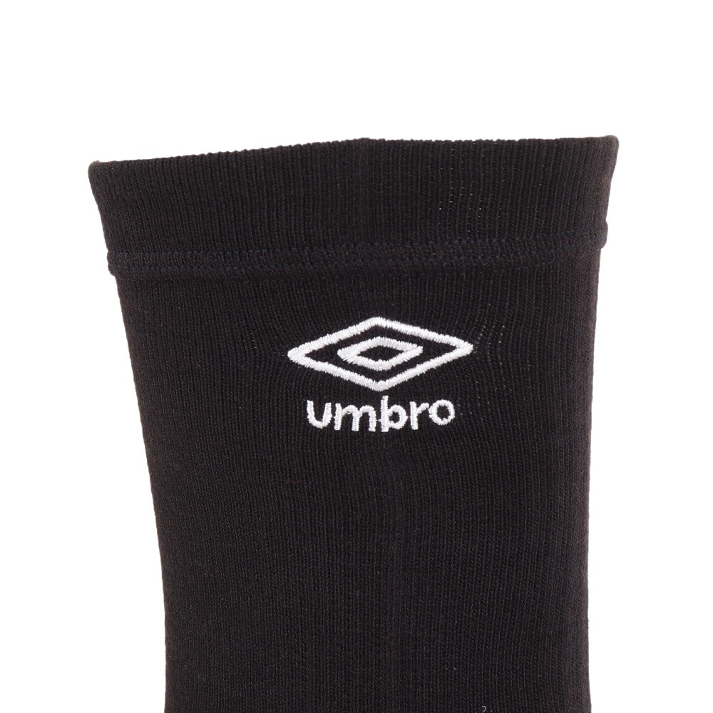 アンブロ（UMBRO）（メンズ）サッカー 靴下 五本指 ミドルソックス UAS8422 BLK 30 28-30cm