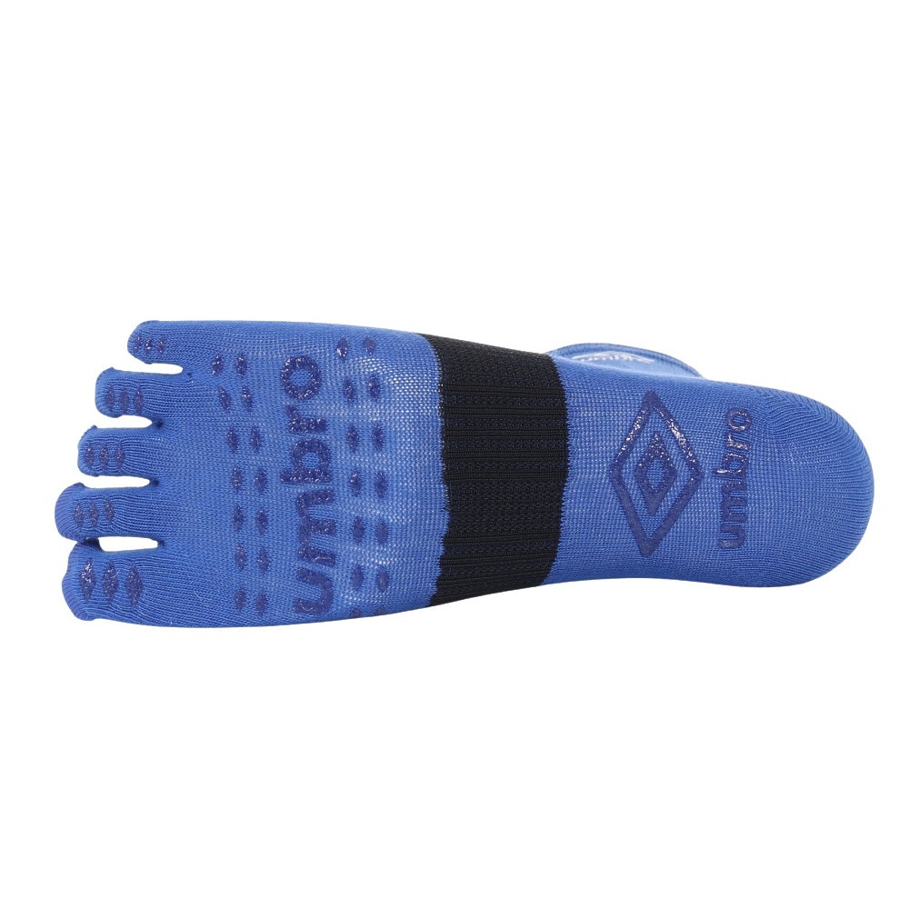アンブロ（UMBRO）（メンズ、レディース）サッカー 靴下 五本指ミドルソックス UAS8422 BLU 24 22-24cm