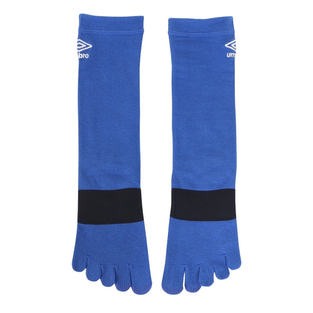 アンブロ（UMBRO）（メンズ、レディース）サッカー 靴下 五本指ミドルソックス UAS8422 BLU 24 22-24cm