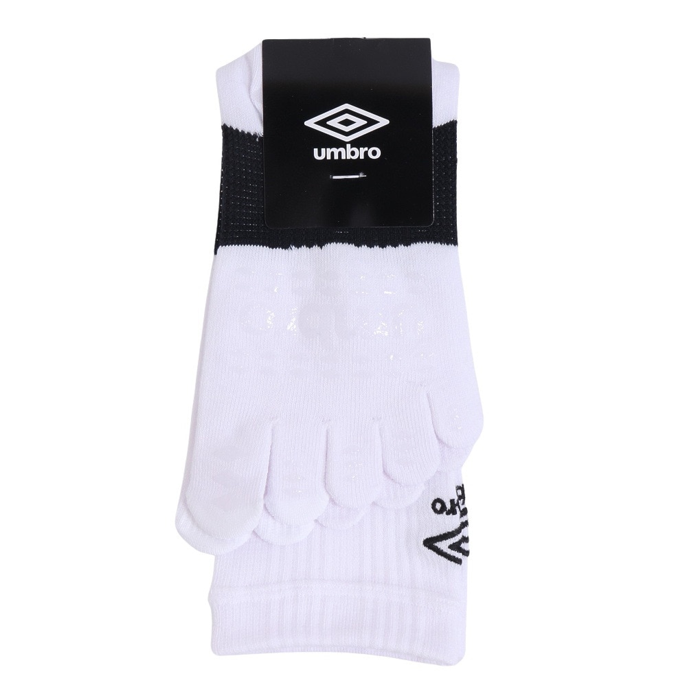 アンブロ（UMBRO）（メンズ）サッカー ソックス 靴下 五本指ミドルソックス UAS8422 WBK 27 25-27cm