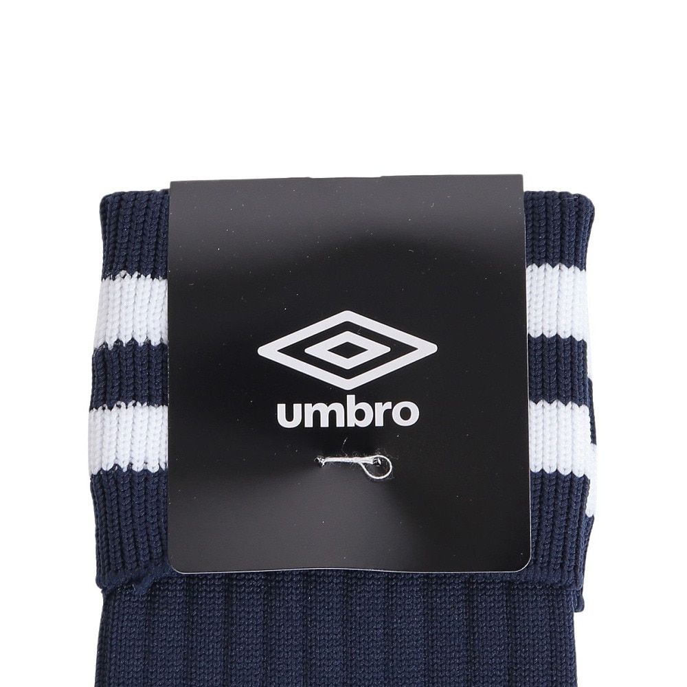 アンブロ（UMBRO）（キッズ）サッカー ソックス 靴下 ジュニア ラインストッキング UAS8310 NVY18