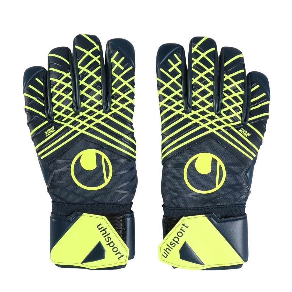 ウールシュポルト（uhlsport）（メンズ、レディース）キーパーグローブ サッカー プレディクション スーパーソフト ハーフネガティブ 1011334