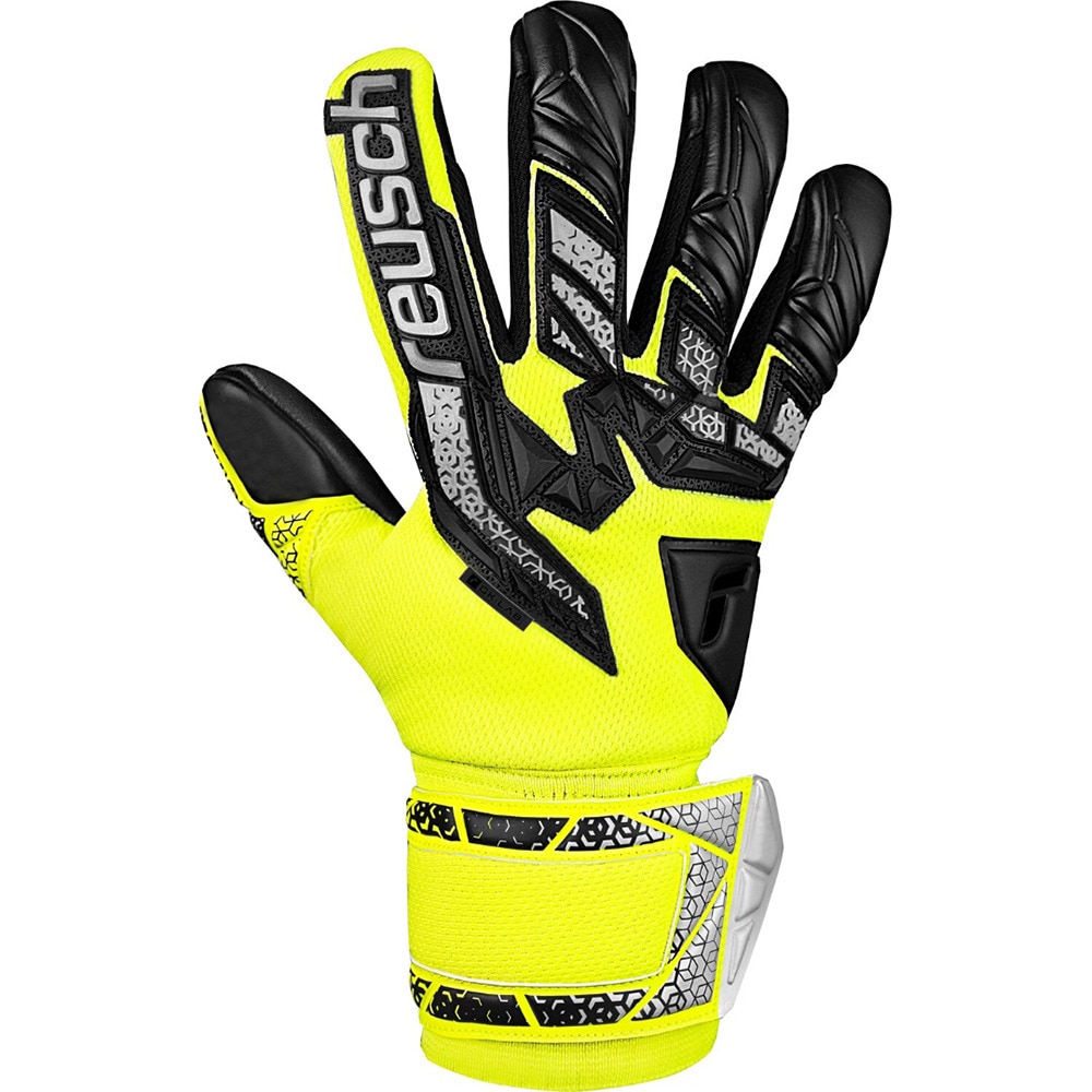 ロイシュ（REUSCH）（メンズ、レディース）キーパーグローブ サッカー アトラクト フリーゲル シルバー 5560235-2025