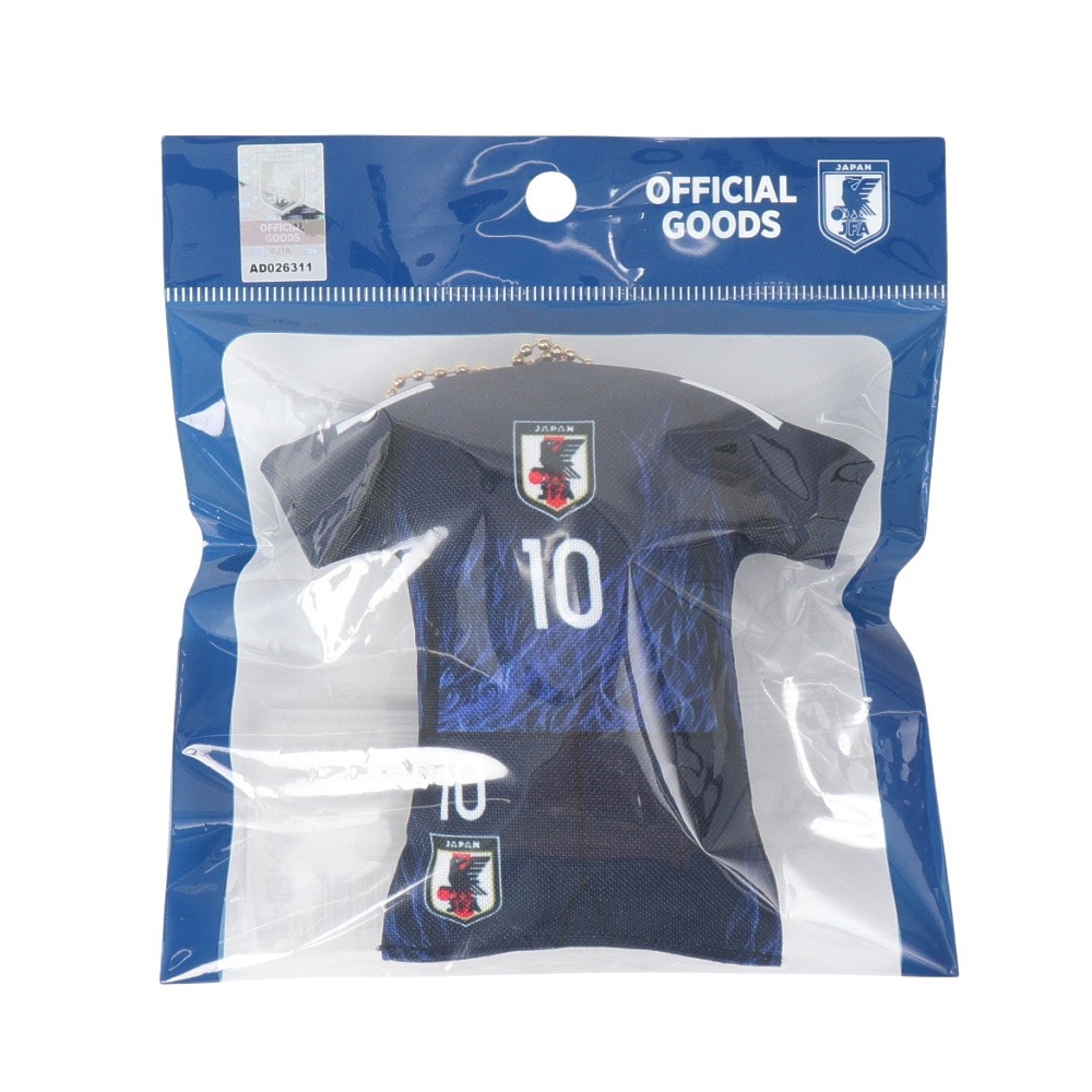 日本サッカー協会（JFA）（メンズ、レディース、キッズ）プレイヤーズユニ型クッションキーホルダー 堂安律 24JFA-014-10