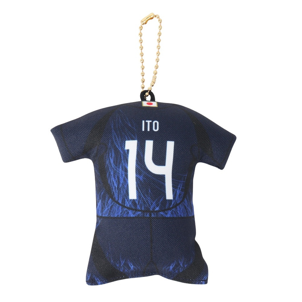 日本サッカー協会（JFA）（メンズ、レディース、キッズ）プレイヤーズユニ型クッションキーホルダー 伊東純也 24JFA-014-14