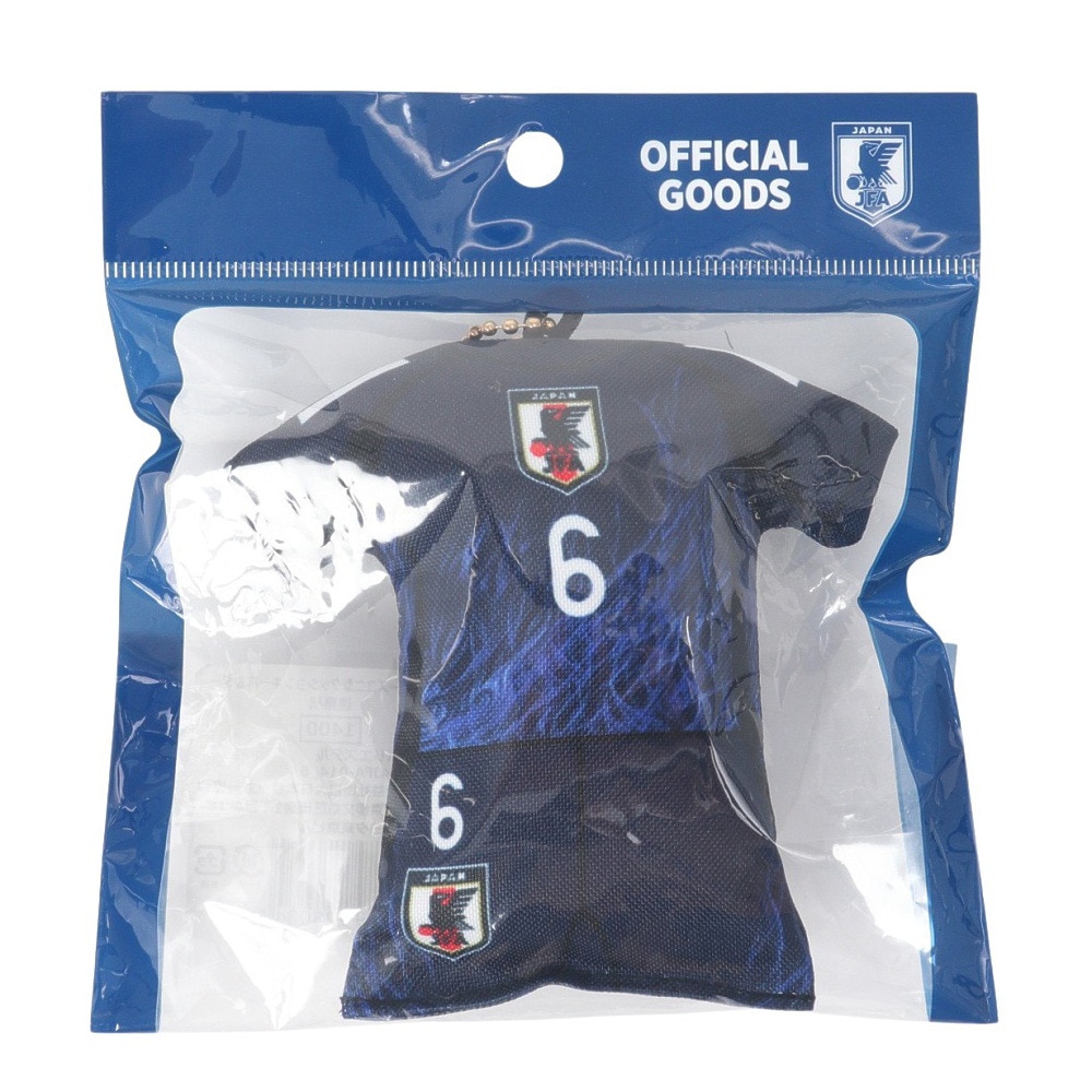 日本サッカー協会（JFA）（メンズ、レディース、キッズ）プレイヤーズユニ型クッションキーホルダー 遠藤航 24JFA-014-6