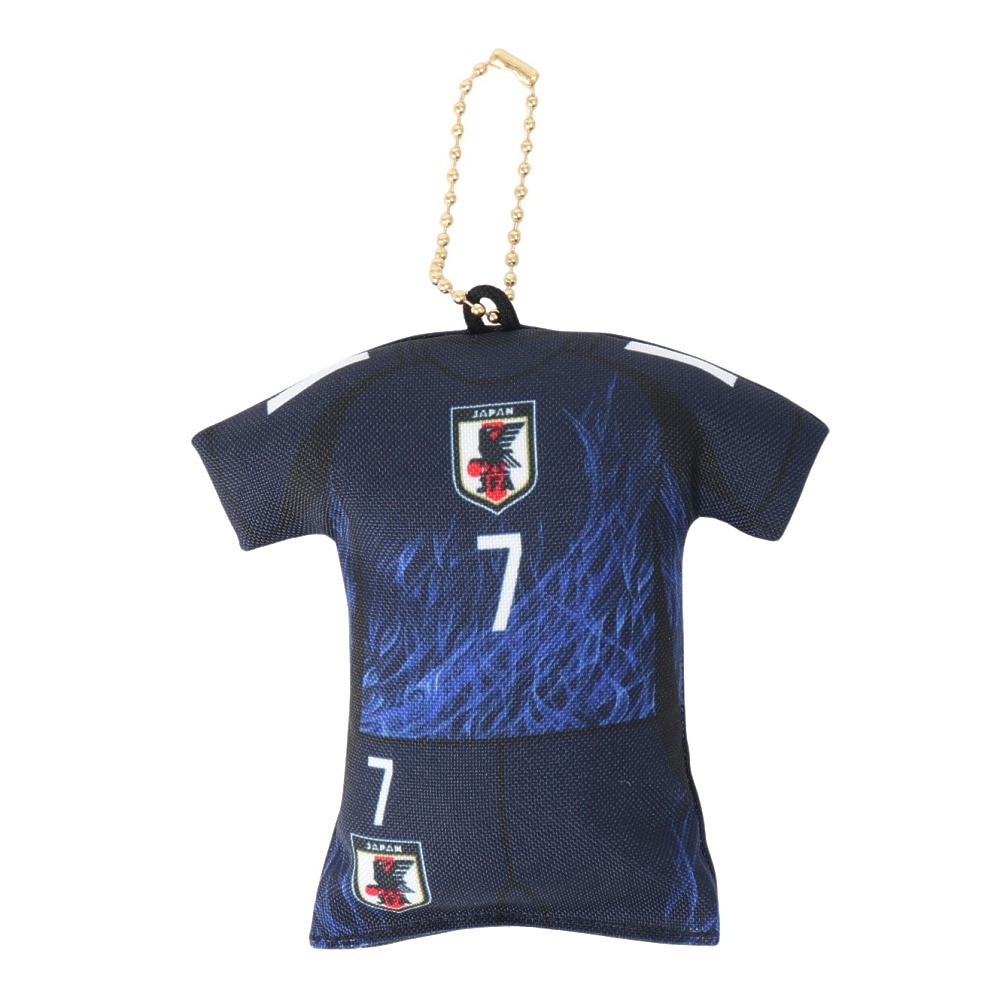 日本サッカー協会（JFA）（メンズ、レディース、キッズ）プレイヤーズユニ型クッションキーホルダー 三苫薫 24JFA-014-7