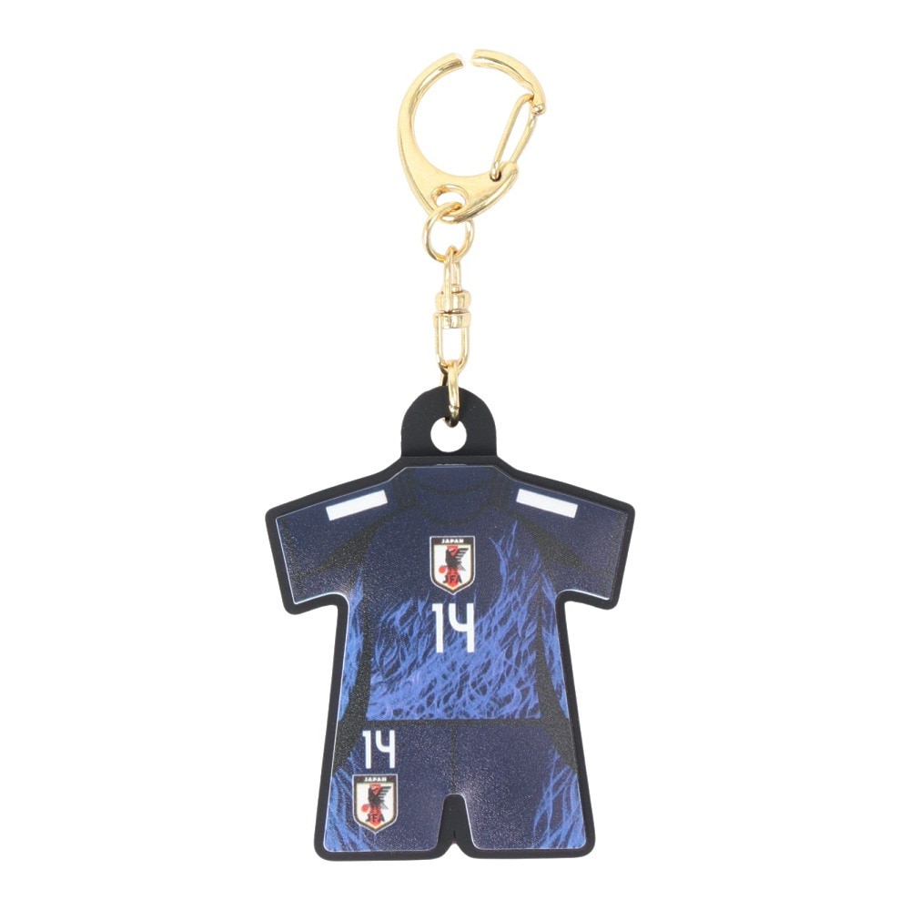 日本サッカー協会（JFA）（メンズ、レディース、キッズ）プレイヤーズユニ型ラバーキーホルダー 伊東純也 24JFA-015-14