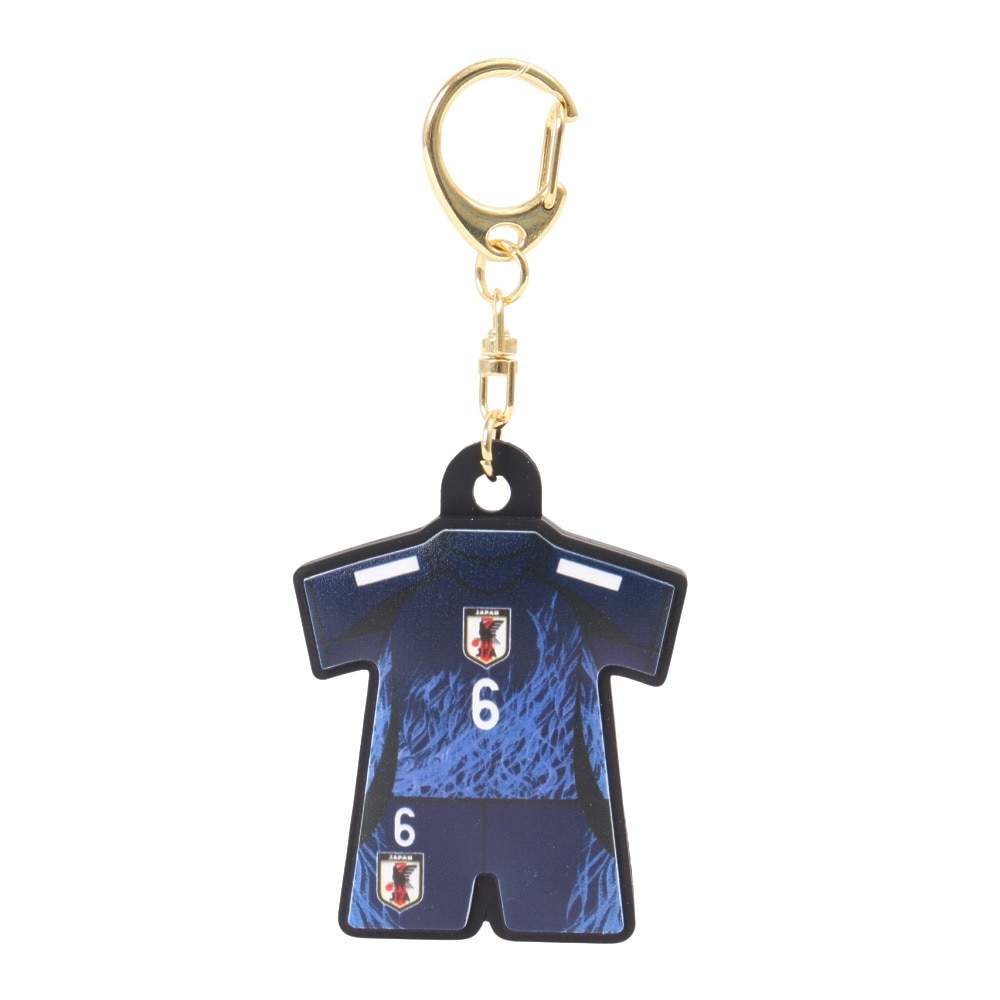 日本サッカー協会（JFA）（メンズ、レディース、キッズ）プレイヤーズユニ型ラバーキーホルダー 遠藤航 24JFA-015-6