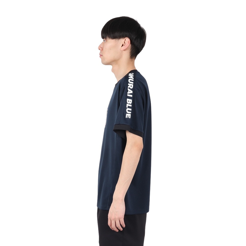 日本サッカー協会（JFA）（メンズ、レディース）プレイヤーズTシャツ L 2024 SAMURAI BLUE 24JFA-007-L