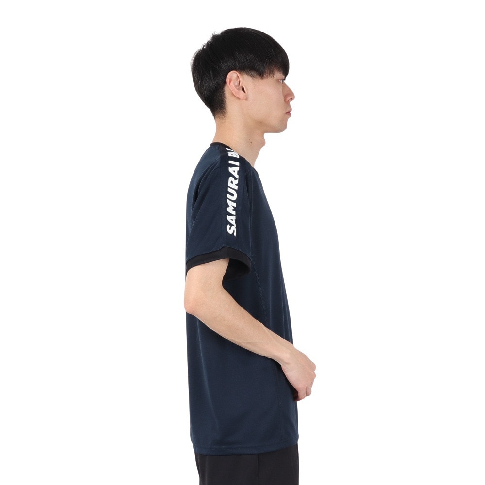 日本サッカー協会（JFA）（メンズ、レディース）プレイヤーズTシャツ L 2024 SAMURAI BLUE 24JFA-007-L