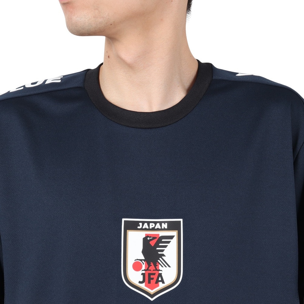 日本サッカー協会（JFA）（メンズ、レディース）プレイヤーズTシャツ L 2024 SAMURAI BLUE 24JFA-007-L