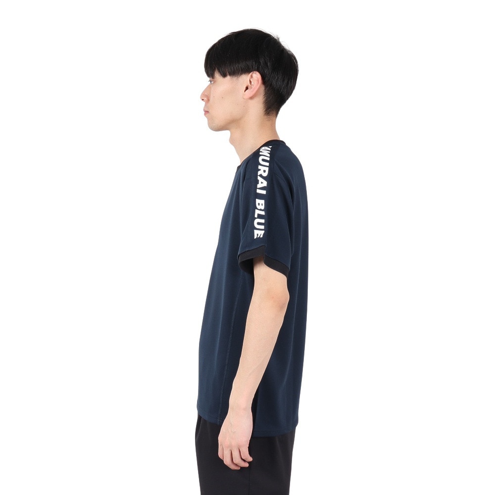 日本サッカー協会（JFA）（メンズ、レディース）プレイヤーズTシャツ M 2024 SAMURAI BLUE24JFA-007-M