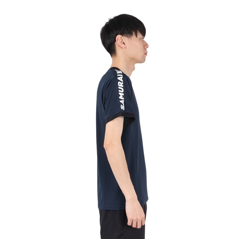 日本サッカー協会（JFA）（メンズ、レディース）プレイヤーズTシャツ M 2024 SAMURAI BLUE24JFA-007-M