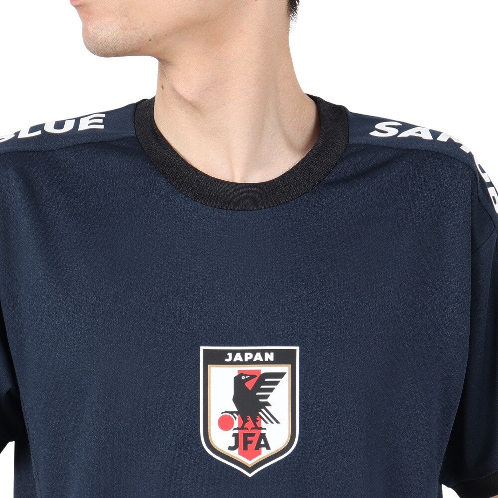 日本サッカー協会（JFA）（メンズ、レディース）プレイヤーズTシャツ M 2024 SAMURAI BLUE24JFA-007-M