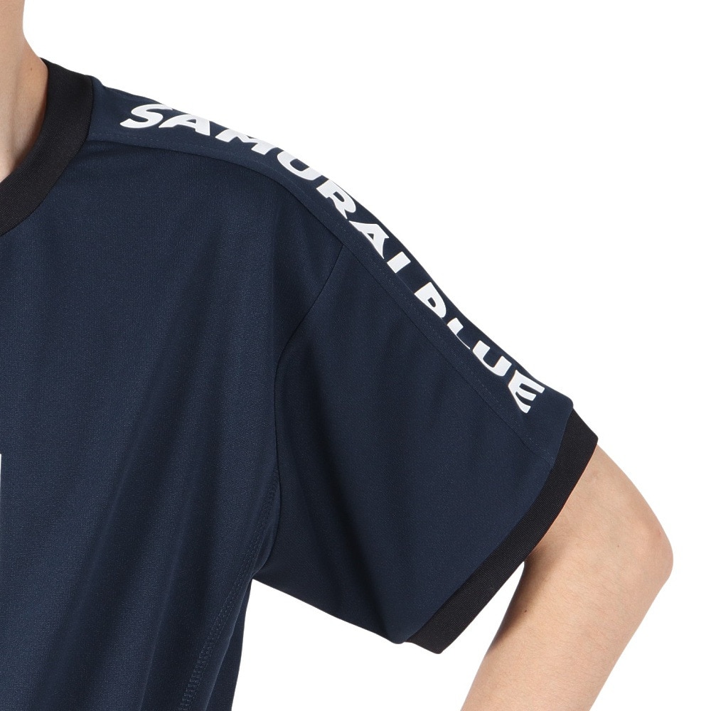 日本サッカー協会（JFA）（メンズ、レディース）プレイヤーズTシャツ M 2024 SAMURAI BLUE24JFA-007-M
