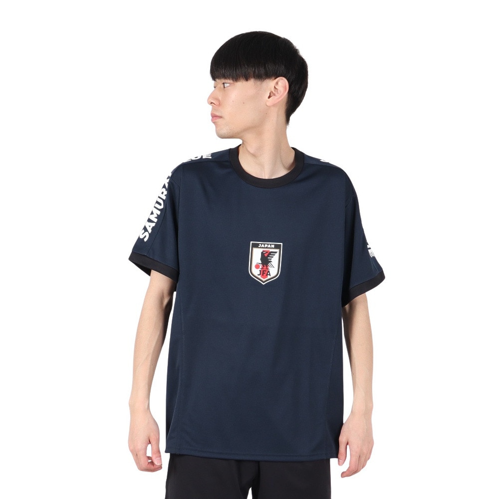 日本サッカー協会（JFA）（メンズ、レディース）プレイヤーズTシャツ LL 2024 SAMURAI BLUE 24JFA-007-XL