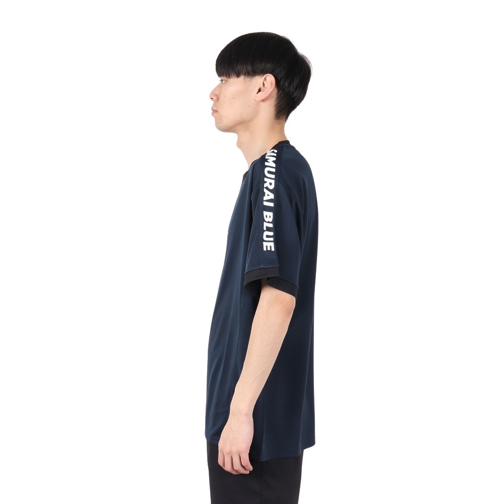 日本サッカー協会（JFA）（メンズ、レディース）プレイヤーズTシャツ LL 2024 SAMURAI BLUE 24JFA-007-XL