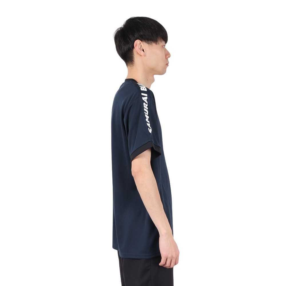 日本サッカー協会（JFA）（メンズ、レディース）プレイヤーズTシャツ LL 2024 SAMURAI BLUE 24JFA-007-XL