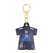 (メンズ、レディース、キッズ)プレーヤーズユニ型ラバーキーホルダー SAMURAI BLUE STADIUM LINE 中村敬斗 24JFA-015-13