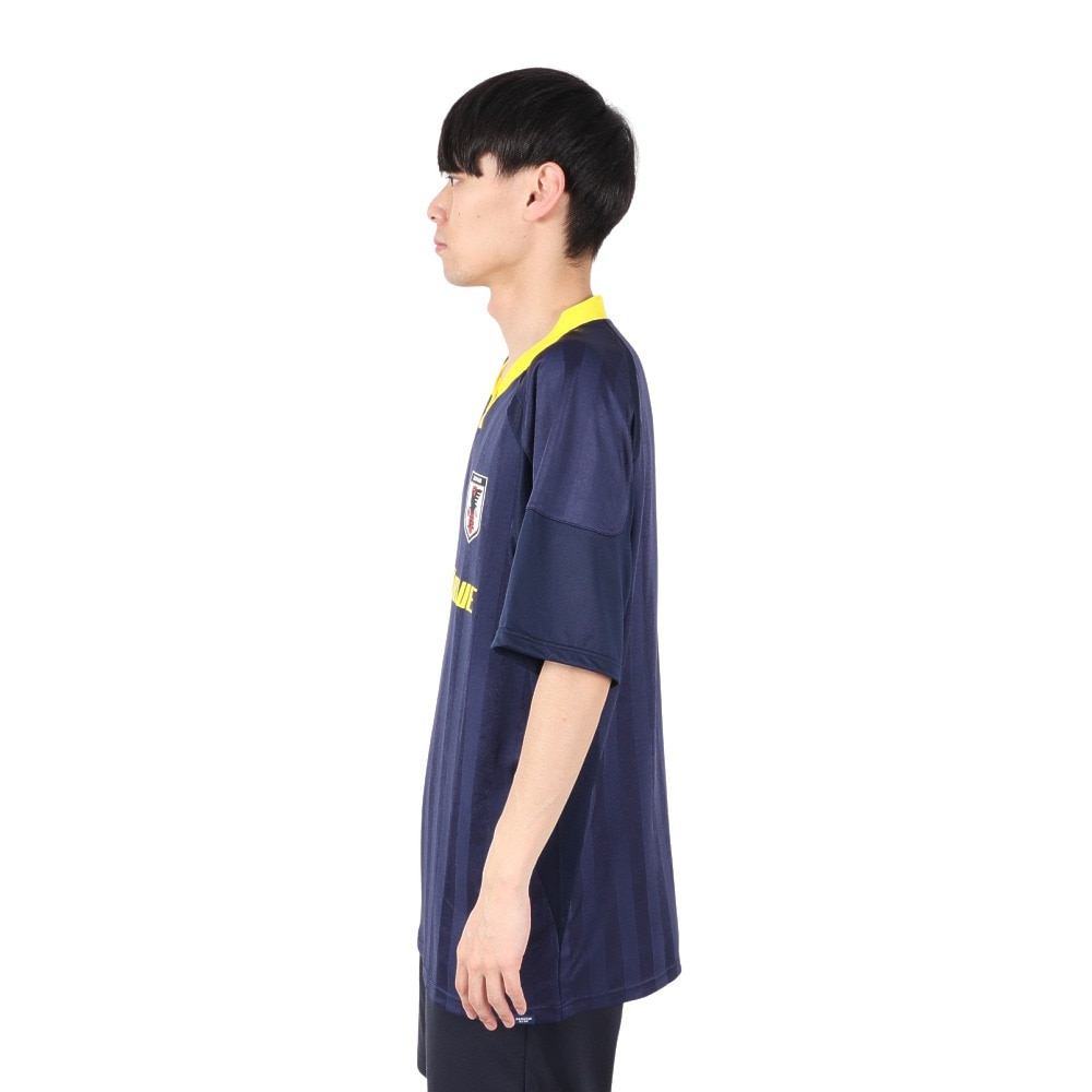 日本サッカー協会（JFA）（メンズ、レディース）デザインTシャツ NVY L JO-410-L