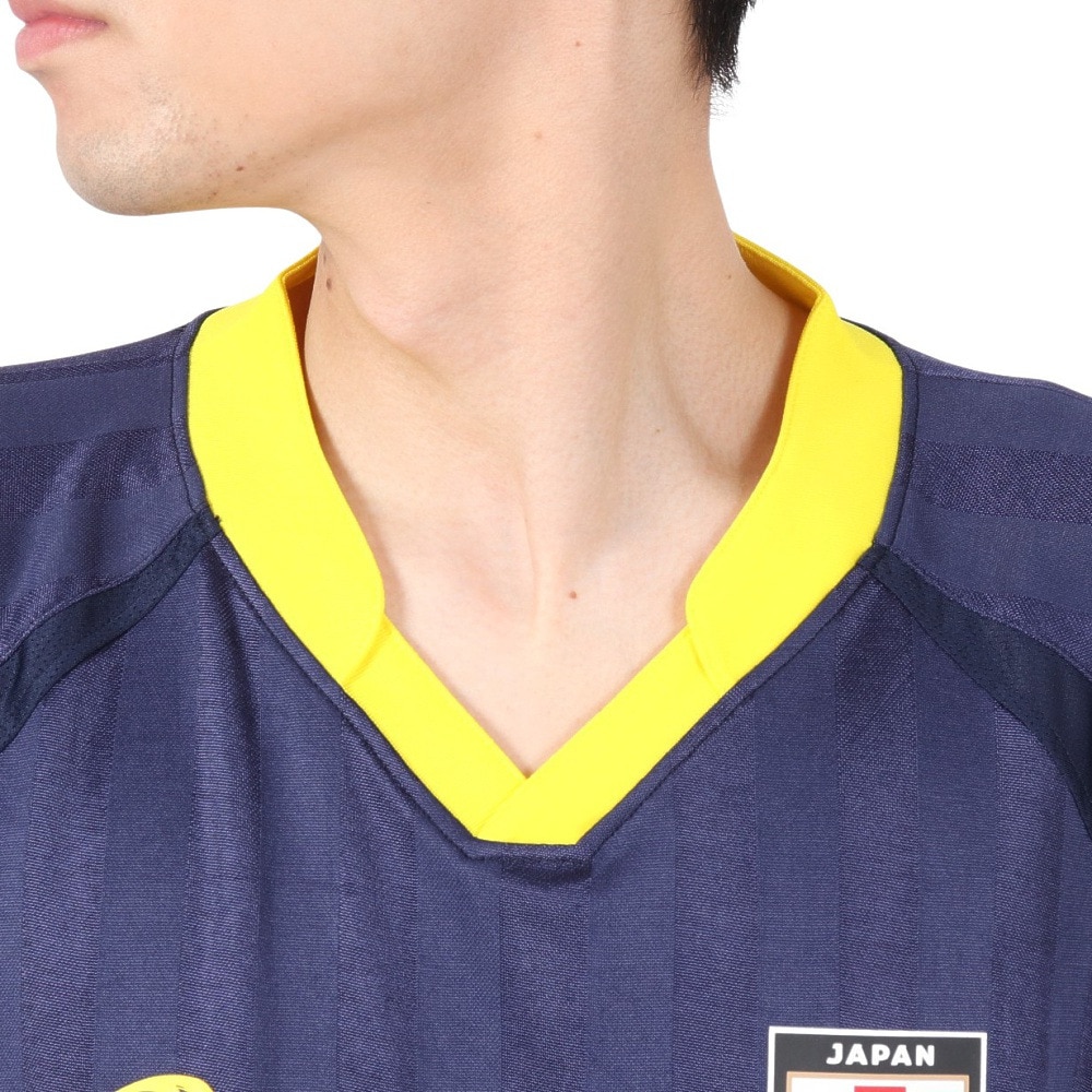 日本サッカー協会（JFA）（メンズ、レディース）デザインTシャツ NVY L JO-410-L