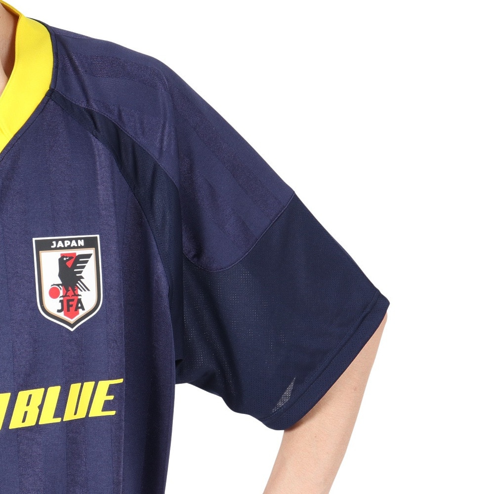 日本サッカー協会（JFA）（メンズ、レディース）デザインTシャツ NVY L JO-410-L