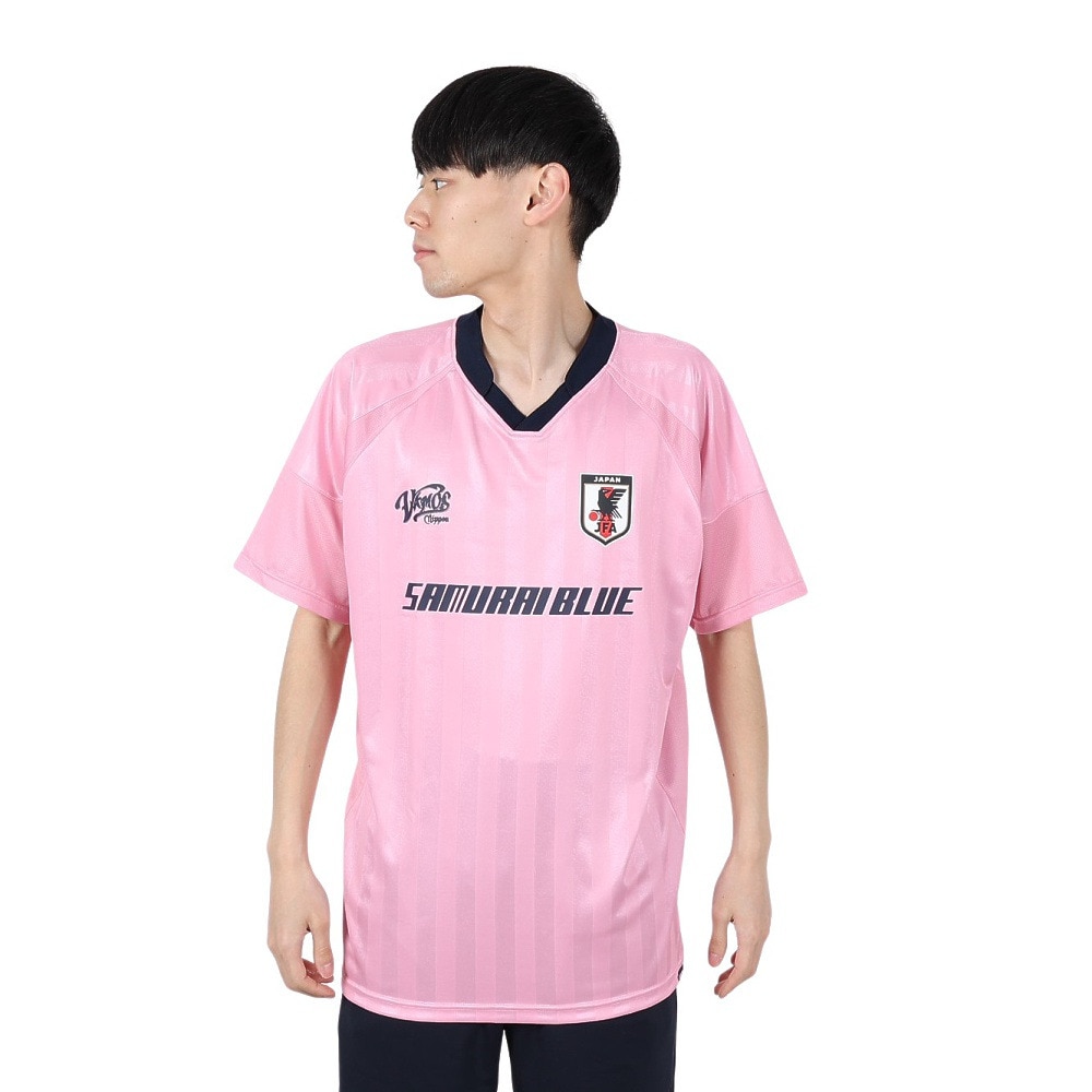 日本サッカー協会（JFA）（メンズ、レディース）24JFA デザインTシャツ Mサイズ PNK JO-412-M