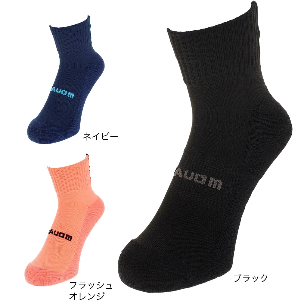 ジローム（GIRAUDM）（レディース、キッズ）サッカー ソックス 靴下 フットサルショートソックス 750GM9OK4603-BLK-J 22-24cm