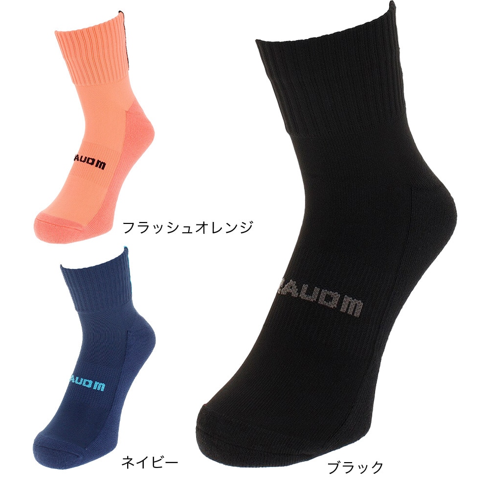 ジローム（GIRAUDM）（メンズ）サッカー ソックス 靴下 フットサルショートソックス 750GM9OK4603-BLK-M 25-27cm