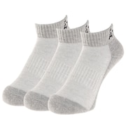 (メンズ、レディース)3足組 ソックス 5240 GRY