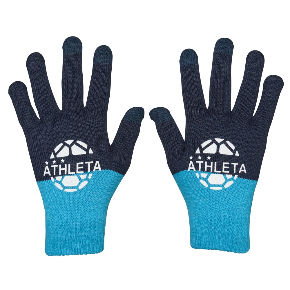 アスレタ（ATHLETA）（キッズ）フィールドニットグローブ ジュニア 3f 5309J NVY