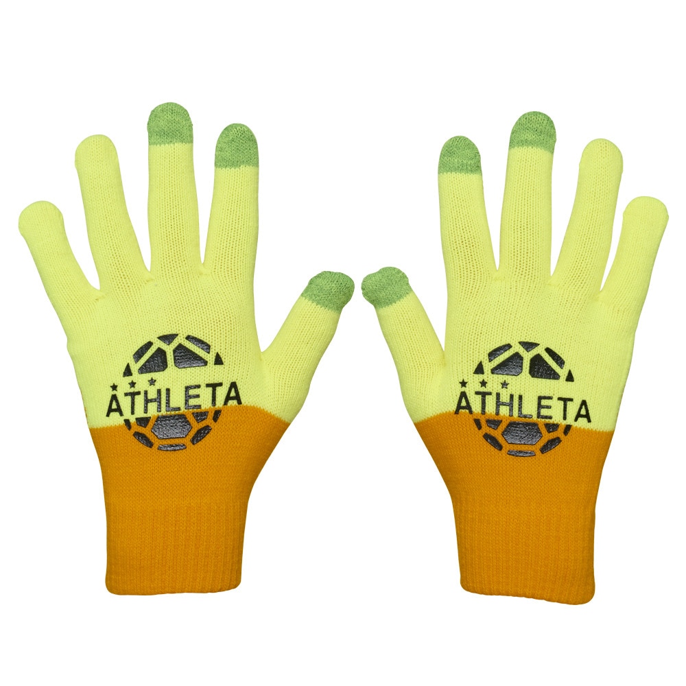 アスレタ（ATHLETA）（キッズ）フィールドニットグローブ ジュニア 3f 5309J YEL