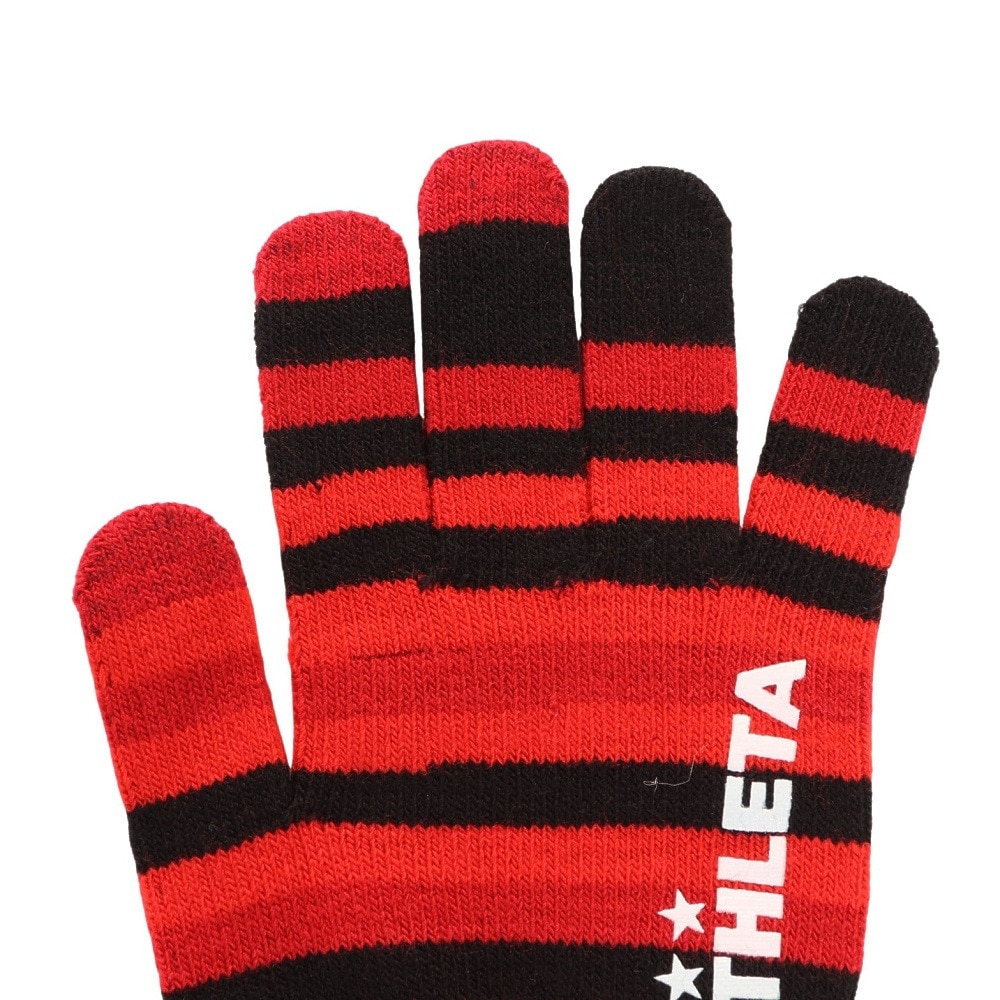 アスレタ（ATHLETA）（メンズ、レディース）フットサル ニットグローブ XE-385 RED
