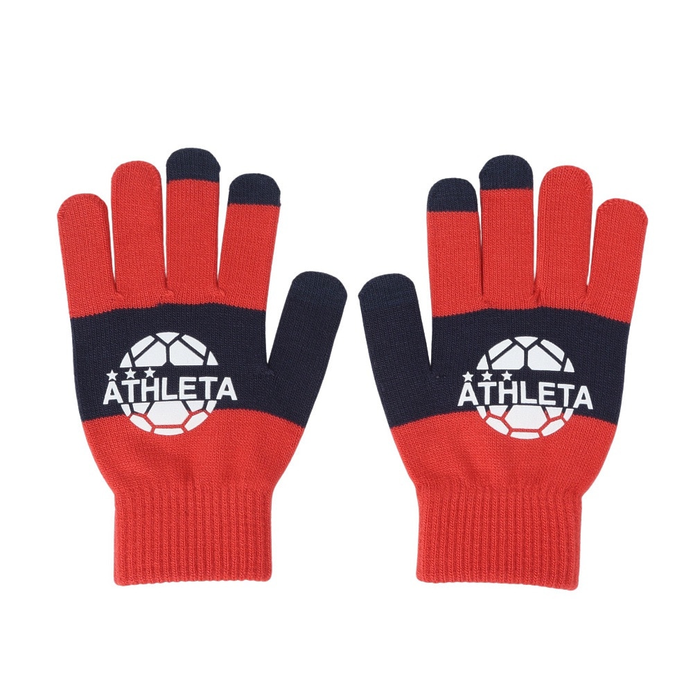 アスレタ（ATHLETA）（メンズ、レディース）サッカー 手袋 フィールドニットグローブ XE-459 FRE