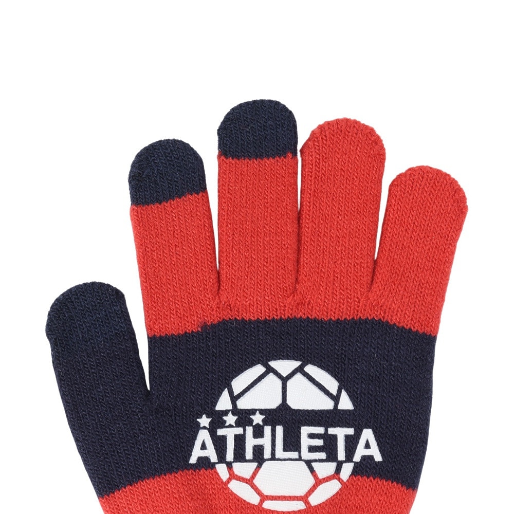 アスレタ（ATHLETA）（キッズ）ジュニア サッカー 手袋 フィールド ニットグローブ XE-459J FRE