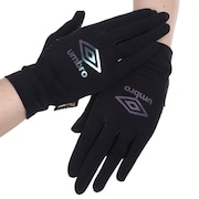 アンブロ(UMBRO)(メンズ、レディース、キッズ)サッカー UVカット 手袋 クーリンググローブ UUATJD04 BK