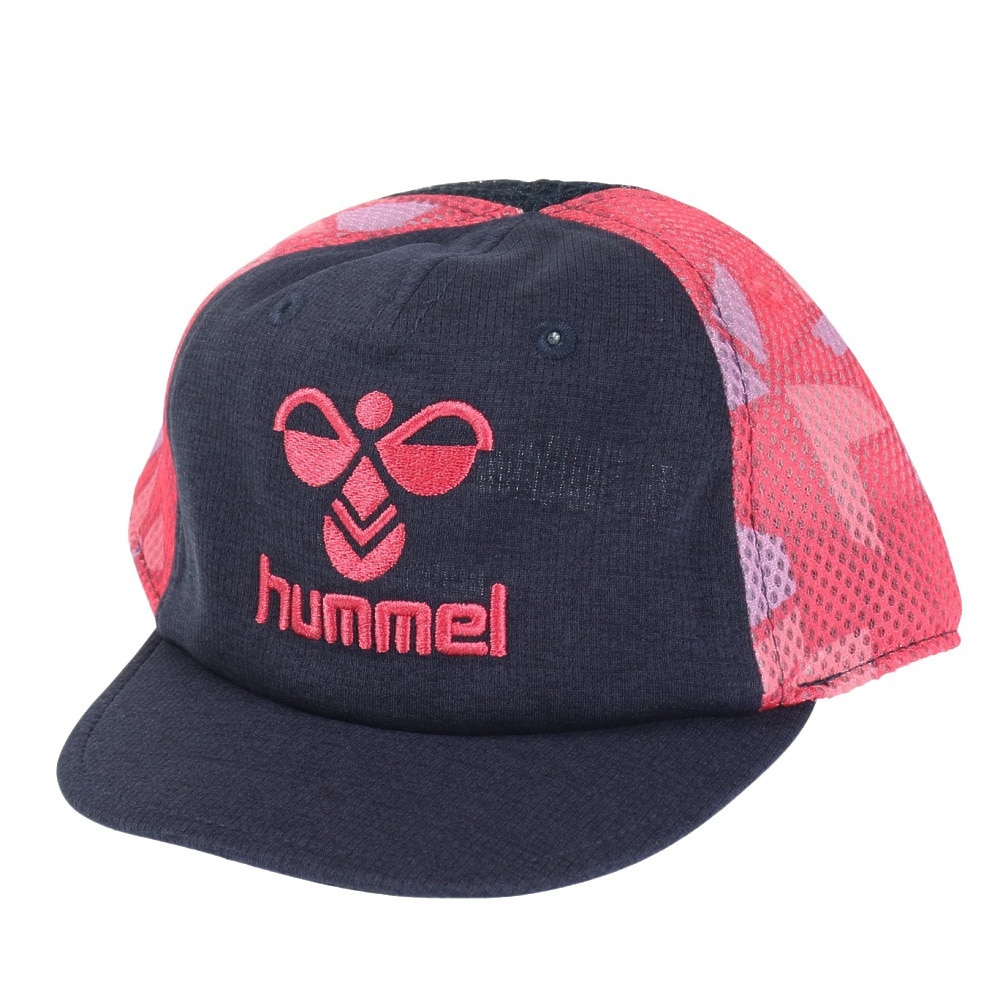 ヒュンメル（hummel）（キッズ）プリアモーレクーリングキャップ 吸水速乾 接触冷感 ストレッチフィット 再帰反射 HJA4055-71