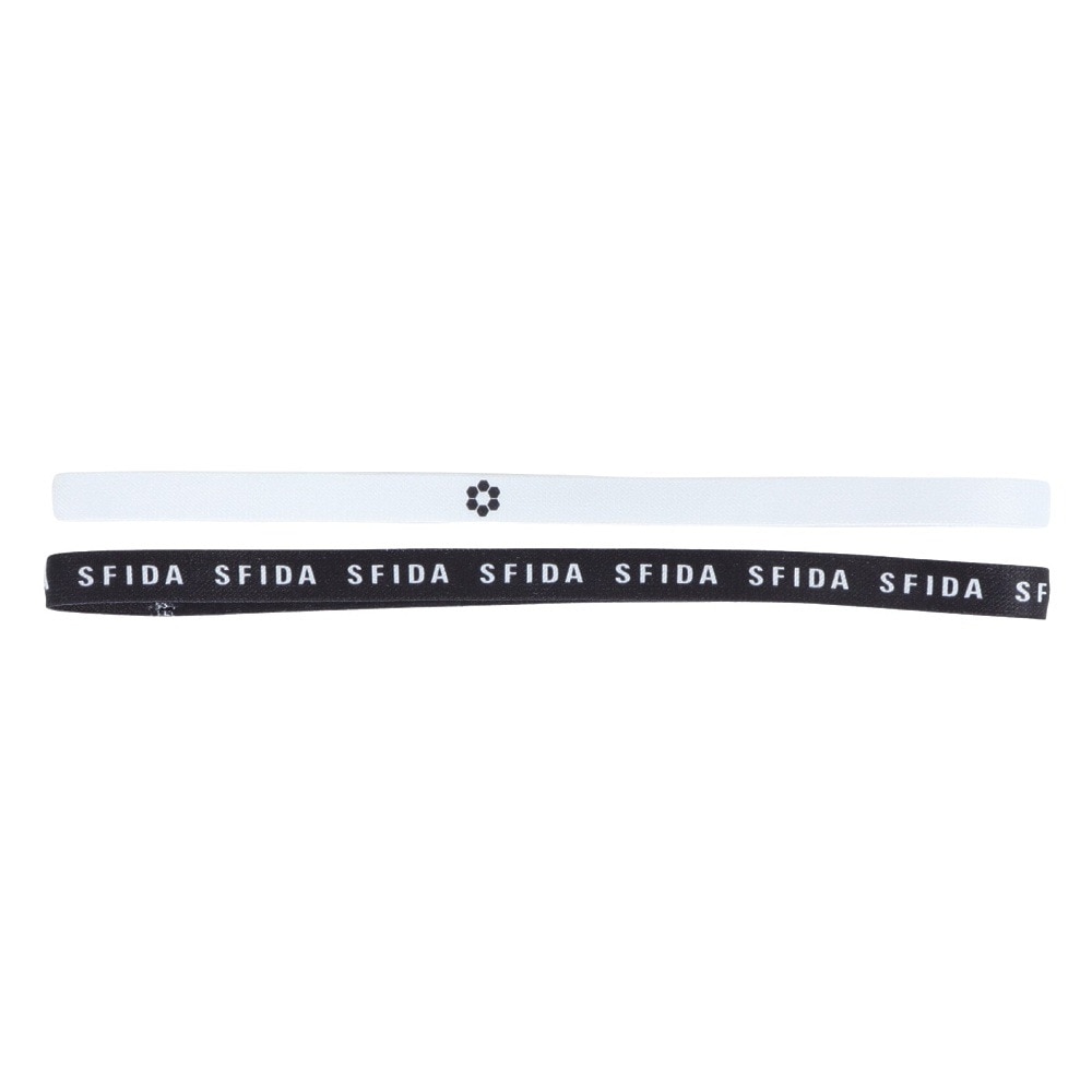 スフィーダ（SFIDA）（メンズ、レディース）ヘアバンド2柄 2色セット SH-24G04 BLK/WHT