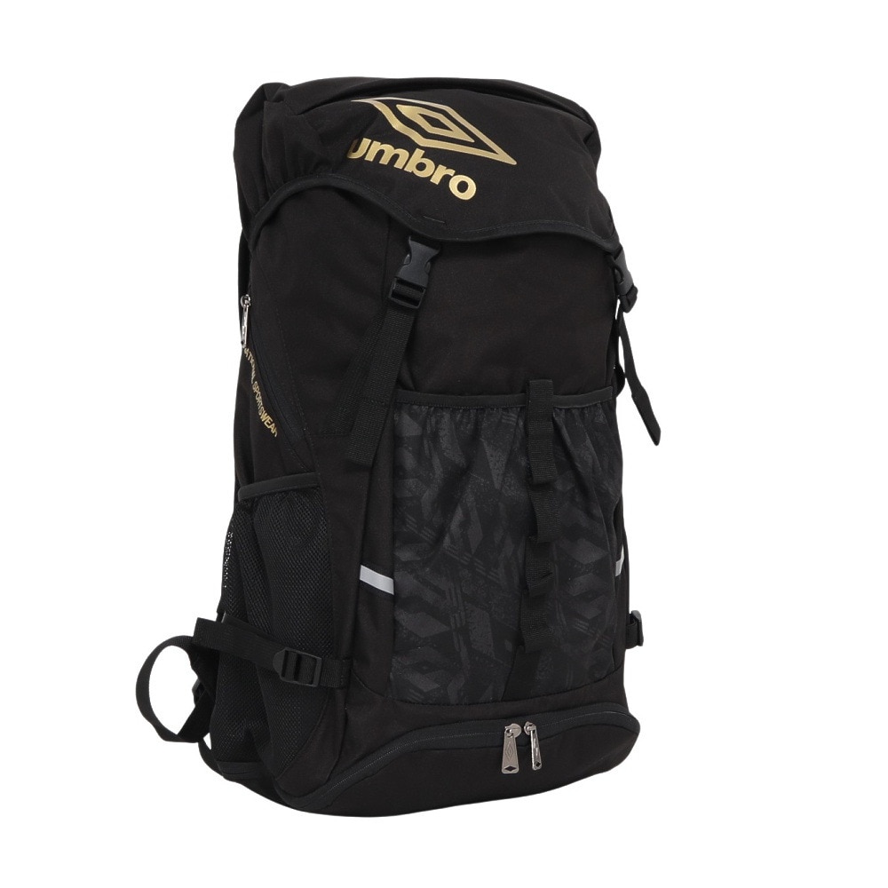 アンブロ（UMBRO）（キッズ）【新商品】ジュニア バックパック ボールネット付 UF5SBP02U BKGD