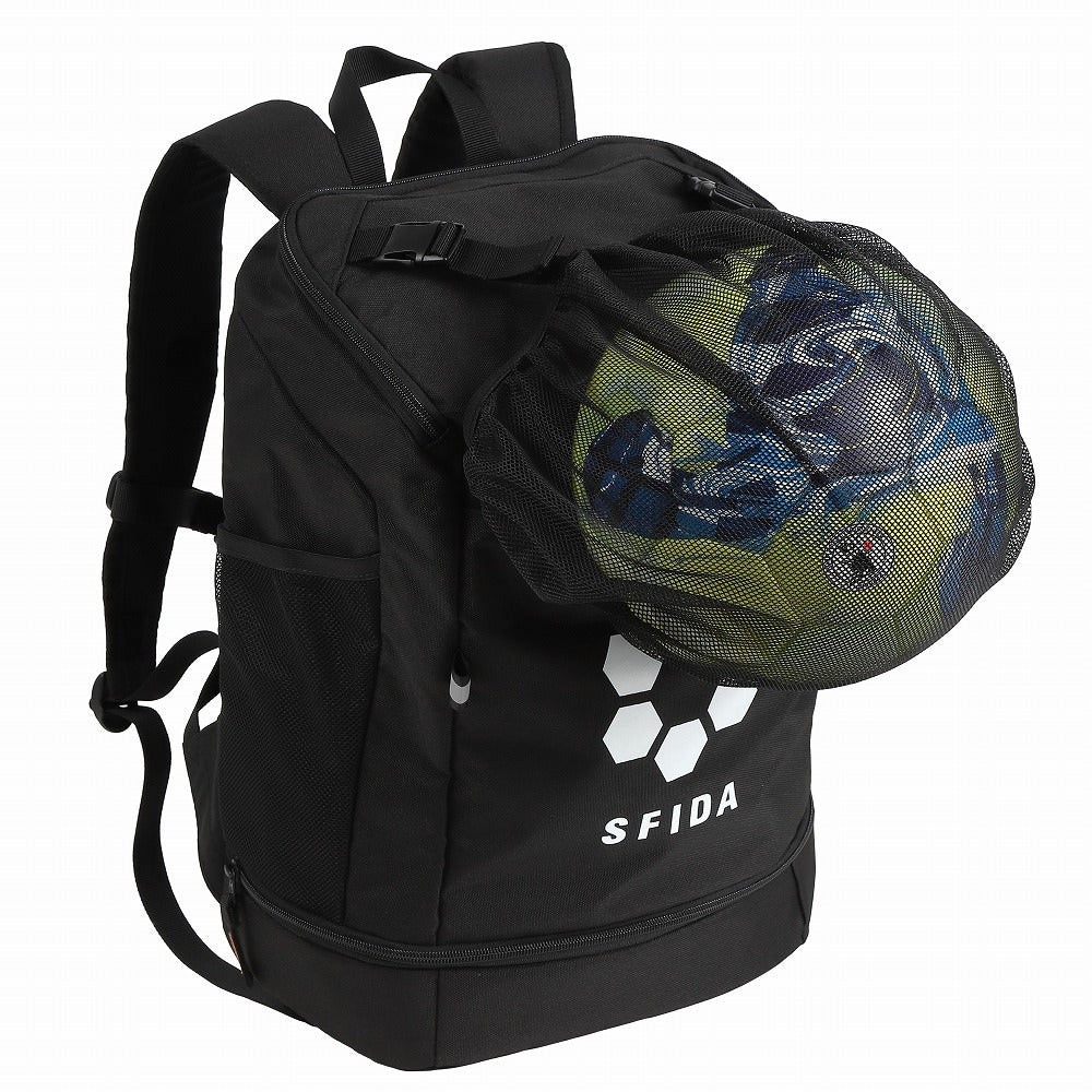 スフィーダ（SFIDA）（キッズ）【新商品】ジュニア フットボールバックパック SH-25B12JR BLK