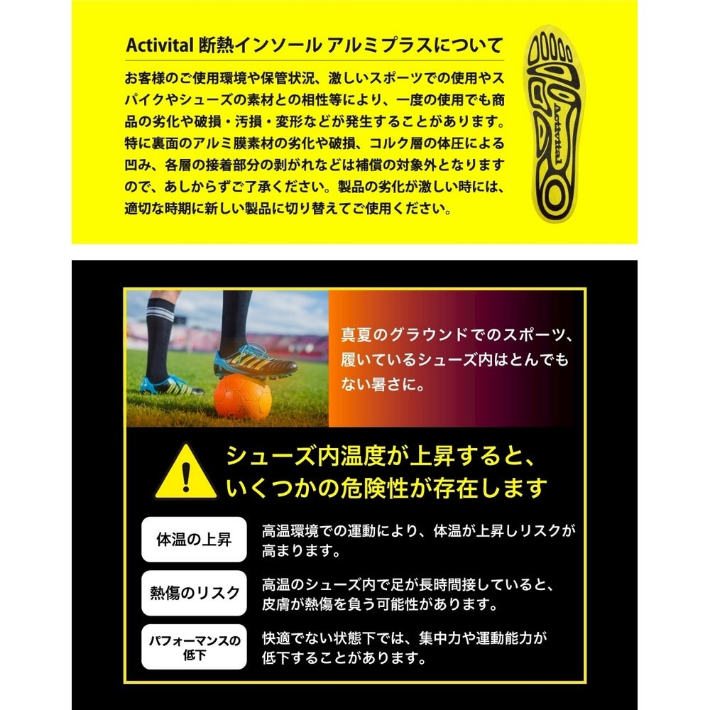 グッズマン（GOODS MAN）（メンズ、レディース）アクティバイタル 断熱インソール アルミプラス Mサイズ GRA1004-0002