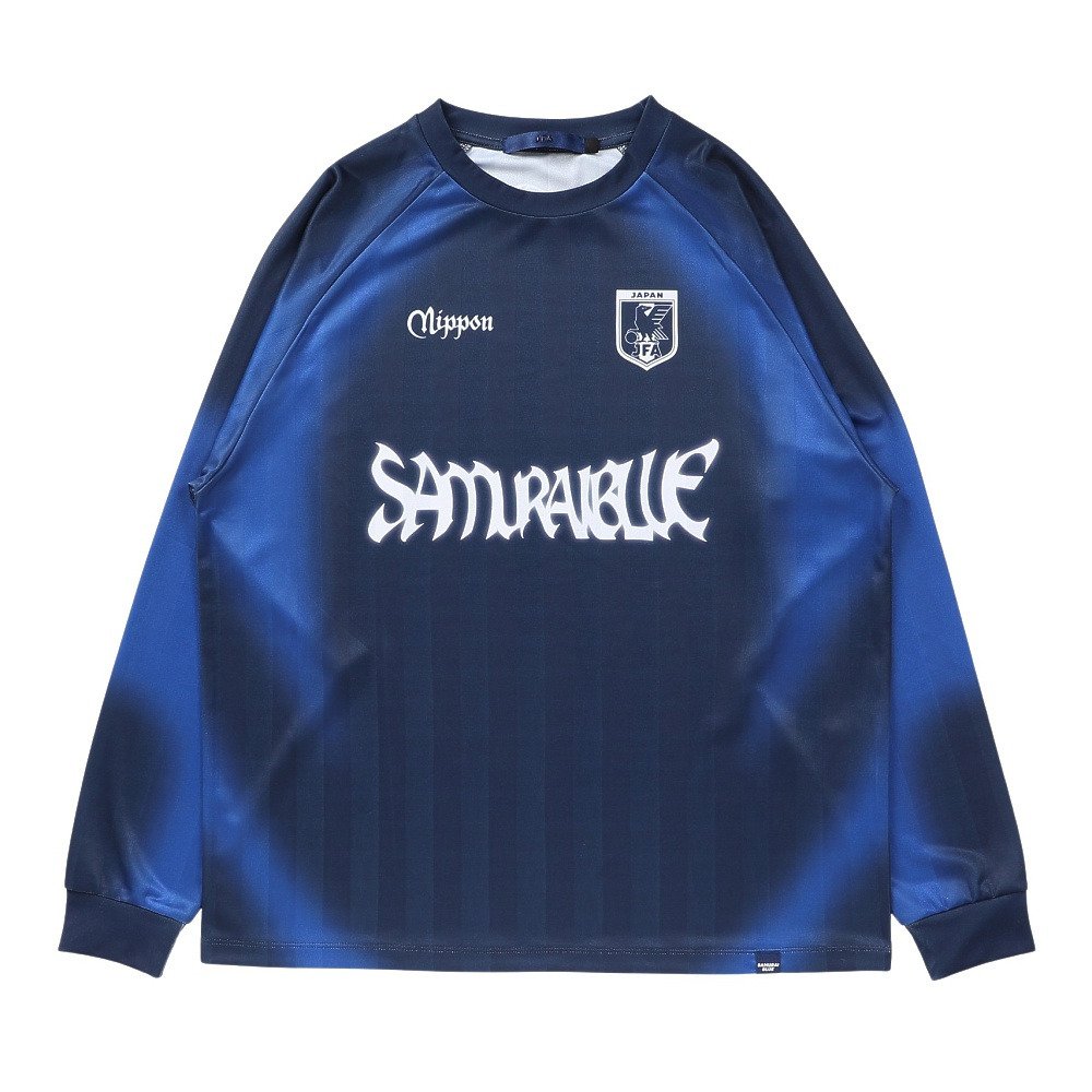 【JFA支給】adidas JFAエンブレム 青 長袖シャツ　長袖半袖セット JFA支給】adidas JFAエンブレム 青 長袖シャツ 長袖半袖セット 【公式