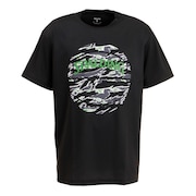 スポルディング（SPALDING）（メンズ）バスケットボールウェア UVカット Tシャツ タイガーカモボール SMT22001