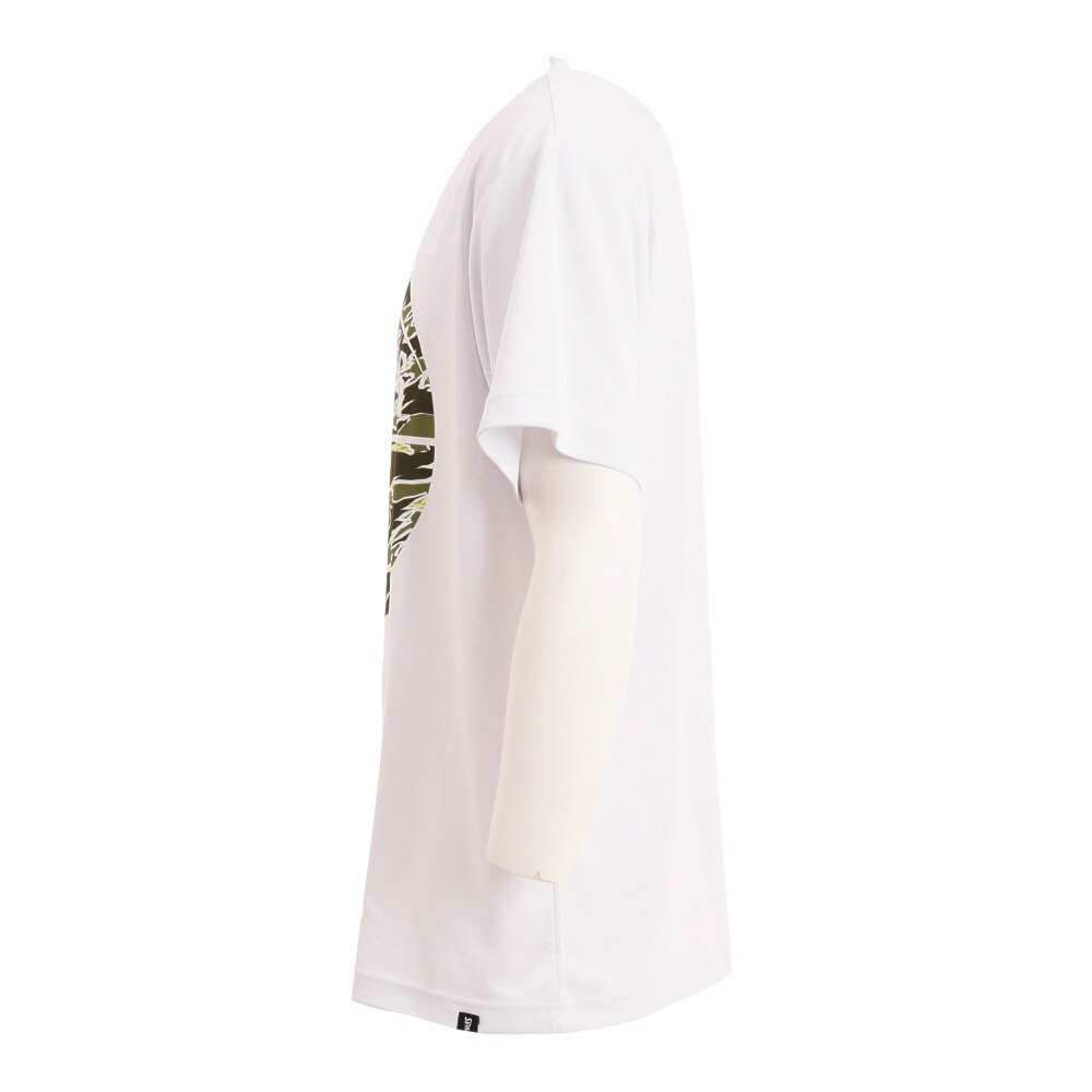 スポルディング（SPALDING）（メンズ）バスケットボールウェア UVカット Tシャツ タイガーカモボール SMT22001WH
